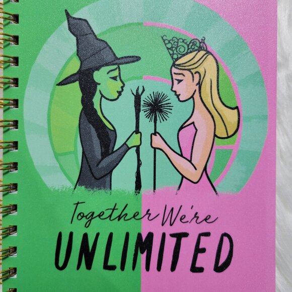 Wicked Elphaba & Glinda Tabbed Spiral Notebook - Picture 4 of 10